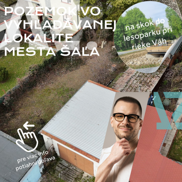 Pozemok vo vyhľadávanej lokalite mesta Šaľa