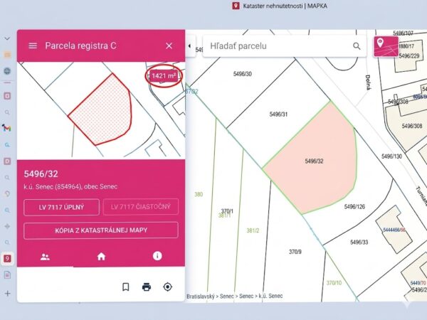 Predaj: Exkluzívny stavebný pozemok 1 421 m² – Senec, Mlynský klin